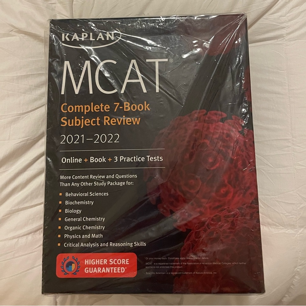 Kaplan MCAT Prep Books 2021-2022 Full Set - Never Been Used